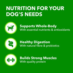 IAMS Proactive Health Minichunks Dry Dog Food – Crunchy Kibble For Adult Dogs – Chicken & Whole Grain Recipe – 13.61KG (30LB) Bag