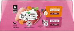 Beyond Natural Wet Dog Food, in Gravy Variety Pack 2 Flavours - 354 g Can (6 Pack)