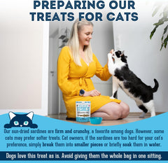 The Granville Island Pet Treatery Sardines for Dogs & Sardines for Cats (90g, Pack of 1) - Dehydrated Single Ingredient Dog Treats - All Natural Dog Treats, Grain Free – Dog Training Treats