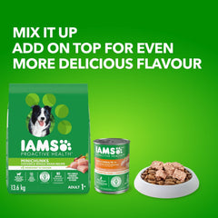 IAMS Proactive Health Minichunks Dry Dog Food – Crunchy Kibble For Adult Dogs – Chicken & Whole Grain Recipe – 13.61KG (30LB) Bag