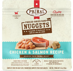 Primal Pet Foods Freeze-Dried Feline Chicken and Salmon Formula 5.5 Oz