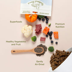 Superfood Complete, Air-Dried Adult Dog Food - High Protein, Zero Fillers, BADLANDS RANCH Superfood Nutrition by Katherine Heigl (326 Grams, Beef)