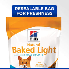 Hills Natural Baked Light Biscuits with Real Chicken, Treats for Small dogs, 8 oz bag