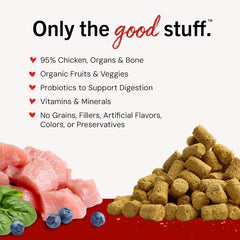 Stella & Chewy’s Freeze Dried Raw Chewy’s Chicken Meal Mixer – Dog Food Topper for Small & Large Breeds – Grain Free, Protein Rich Recipe – 99g Bag