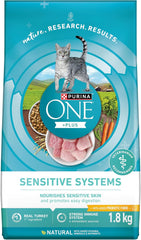 Purina ONE +Plus Dry Cat Food, Sensi