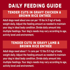 Purina ONE Tender Cuts Wet Dog Food, in Gravy Variety Pack 2 Flavours - 368 g Can (12 Pack)