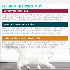 Fancy Feast Wet Cat Food, Pate Assorted Variety Pack 3 Flavours - 85 g Can (24 Pack)