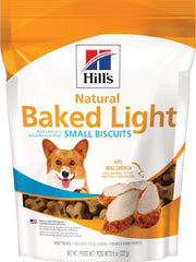 Hills Natural Baked Light Biscuits with Real Chicken, Treats for Small dogs, 8 oz bag