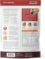 ULTIMATE PET NUTRITION Nutra Complete, 100% Freeze Dried Veterinarian Formulated Raw Dog Food with Antioxidants Prebiotics and Amino Acids (16 oz., Beef)