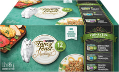 Fancy Feast Medleys Wet Cat Food, Primavera Collection Variety Pack 3 Flavours - 85 g Can (12 Pack)