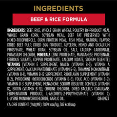 Purina Pro Plan Complete Essentials Dry Dog Food, Shredded Blend Beef & Rice - 15.9 kg Bag