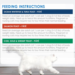 Fancy Feast Seafood Supper Wet Cat Food, Pate Variety Pack 3 Flavours - 85 g Can (12 Pack)