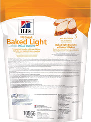Hills Natural Baked Light Biscuits with Real Chicken, Treats for Small dogs, 8 oz bag