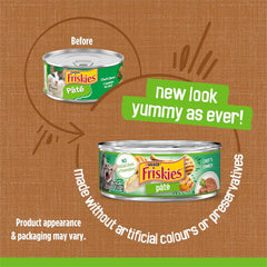Friskies Chef's Dinner Wet Cat Food, Pate - 156 g Can (24 Pack)