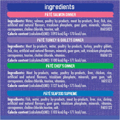 Friskies Greatest Hits Wet Cat Food, Pate Variety Pack 4 Flavours - 156 g Can (32 Pack)